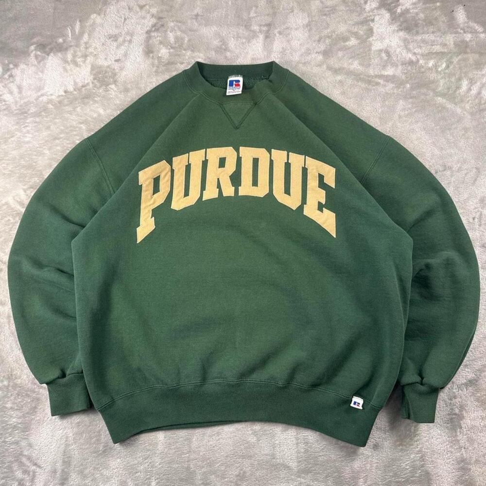 VTG Russell Athletic Purdue Boilermakers Sweatshirt Men’s XL Green Made in USA
